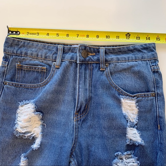 The Rockn Rev Distressed Mid Rise Crop Jean - Picture 8 of 10